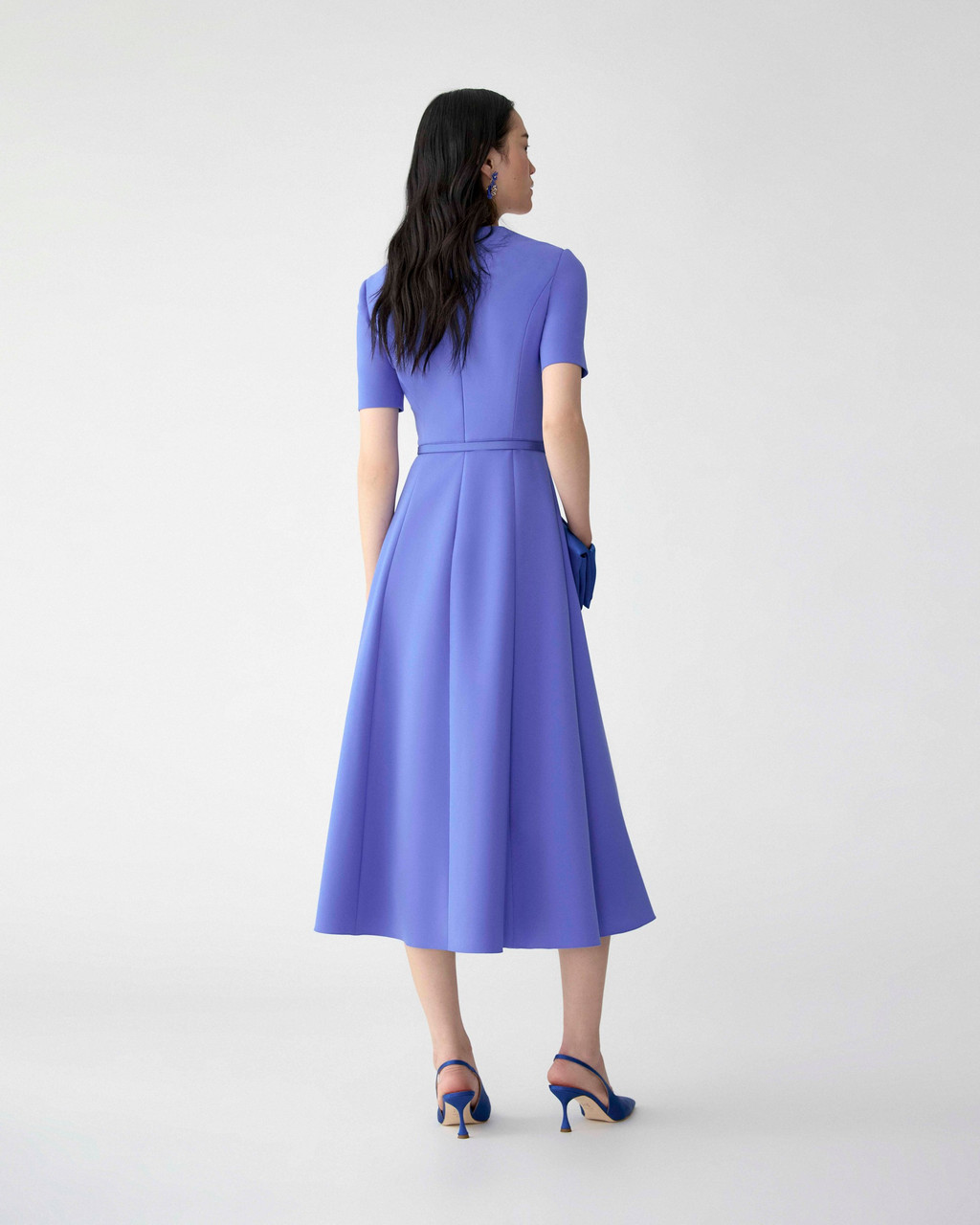blue and yellow midi dress Love Frontrow Blue/yellow Floral Short Sleeve Midi Dress – Tradegala