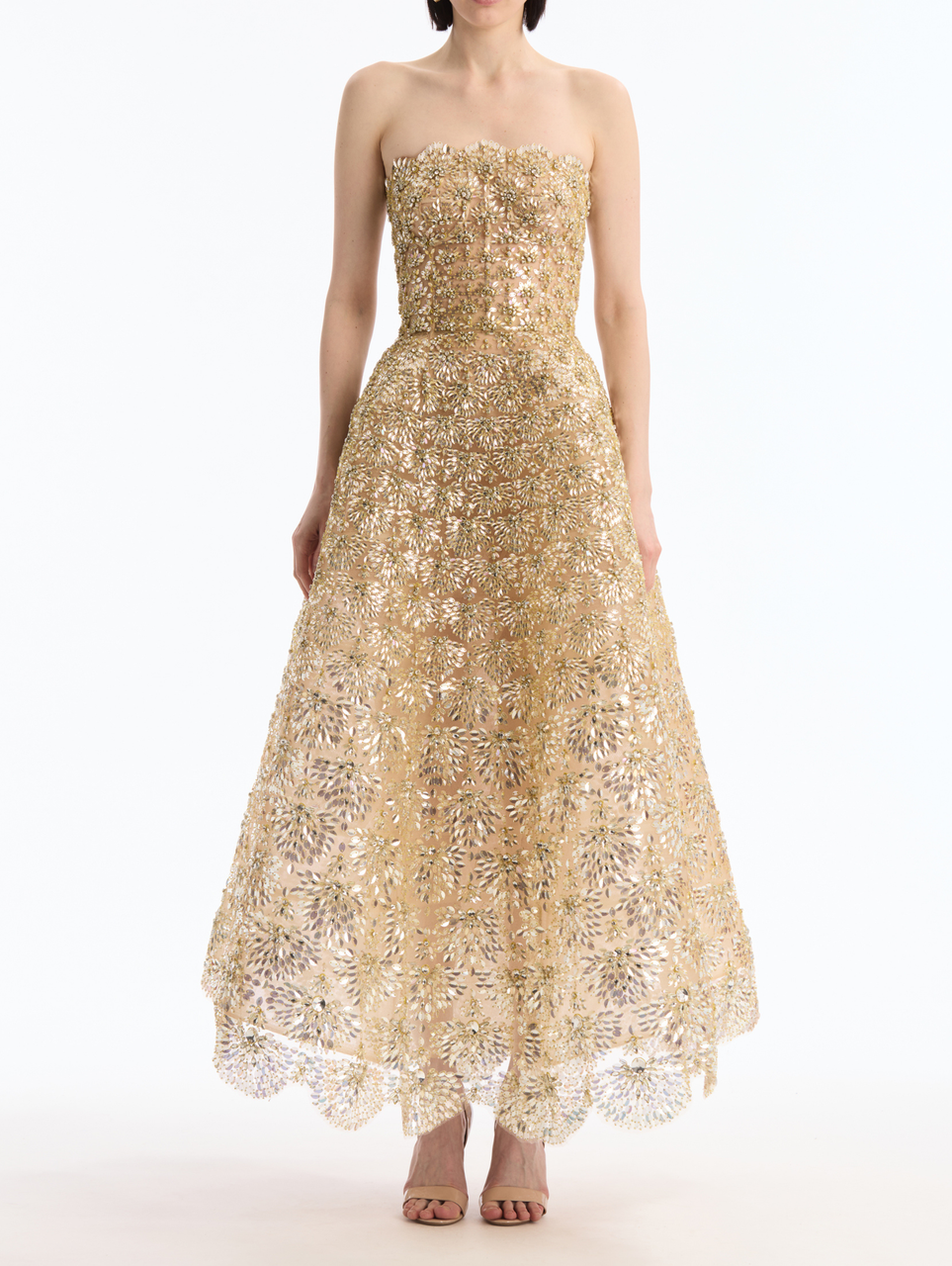 white christmas dresses Oscar de la Renta Polka Dot Cocktail Dress main image 1