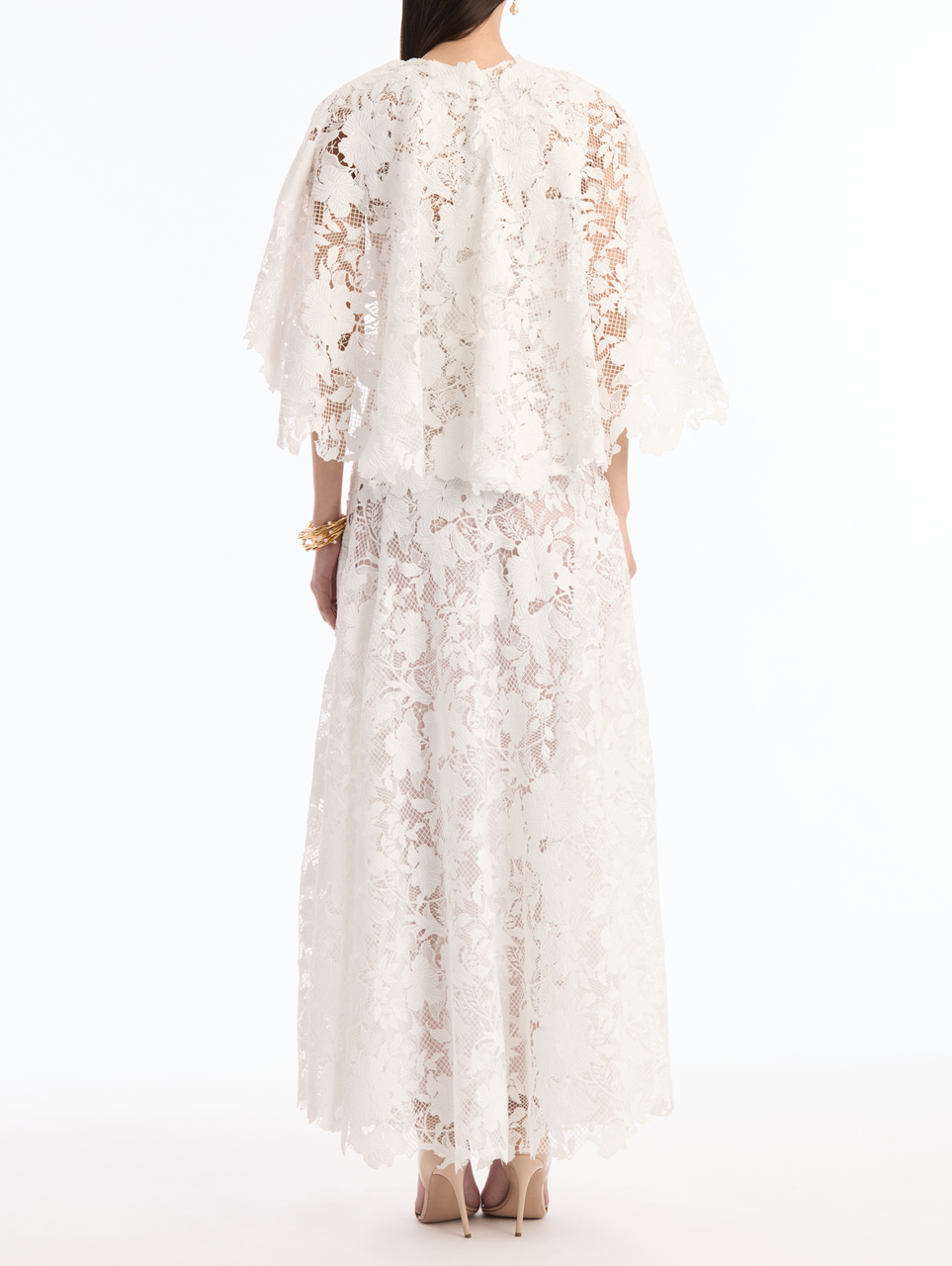 short sleeve hibiscus guipure dress Hibiscus Lace Sheath Dress Monique Lhuillier
