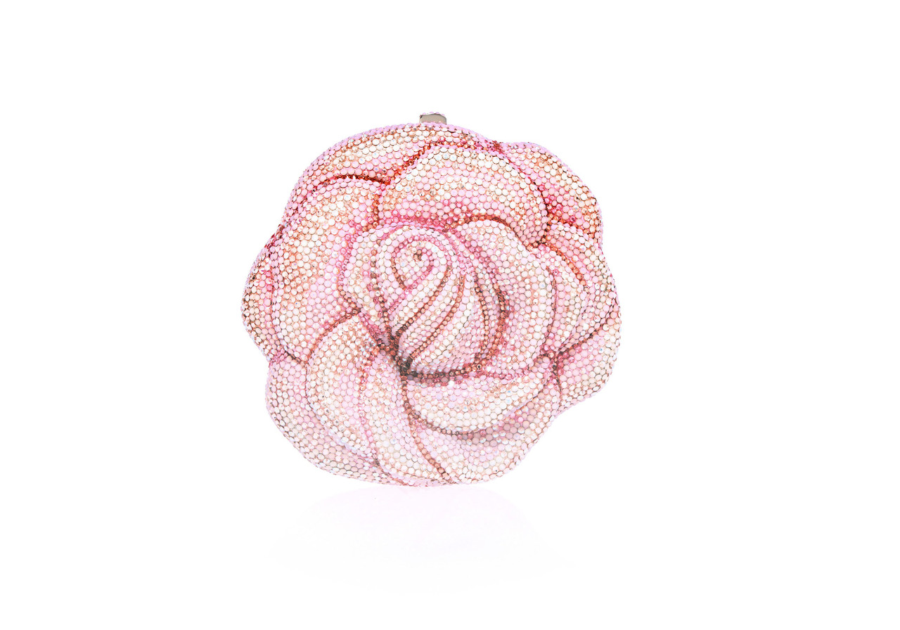 Judith Leiber Couture Rose English in Silver Rose Opal Multi