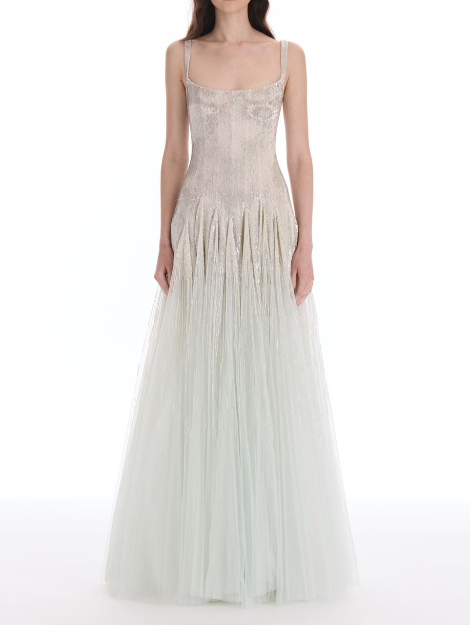 bugle bead dress Chic and Holland - HF1606 V Neck Bugle Beaded Dress 0 / Blush