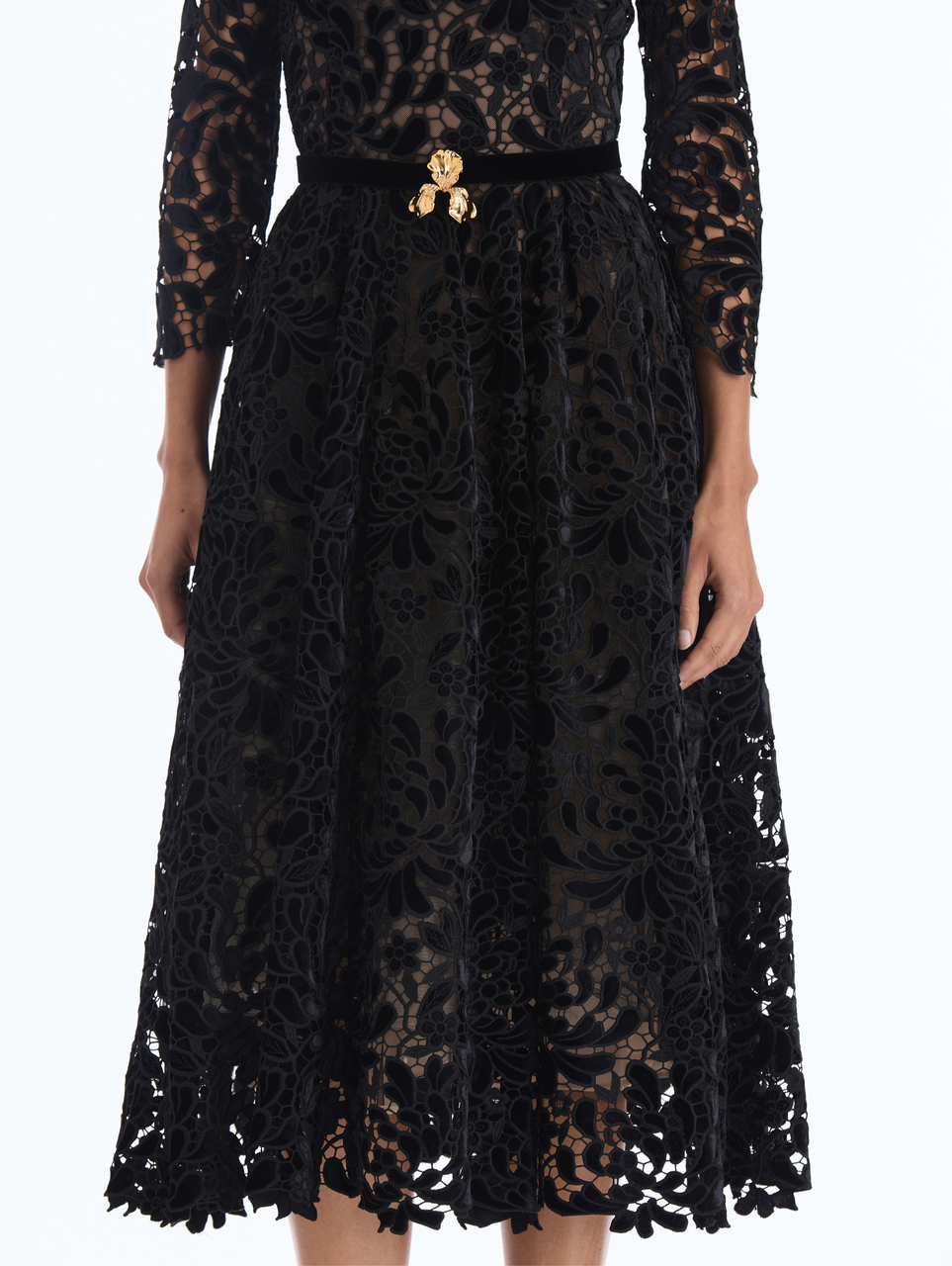 oscar de la renta long sleeve cocktail dress Oscar de La Renta Faux Pearl Embroidered Tweed Cocktail Dress