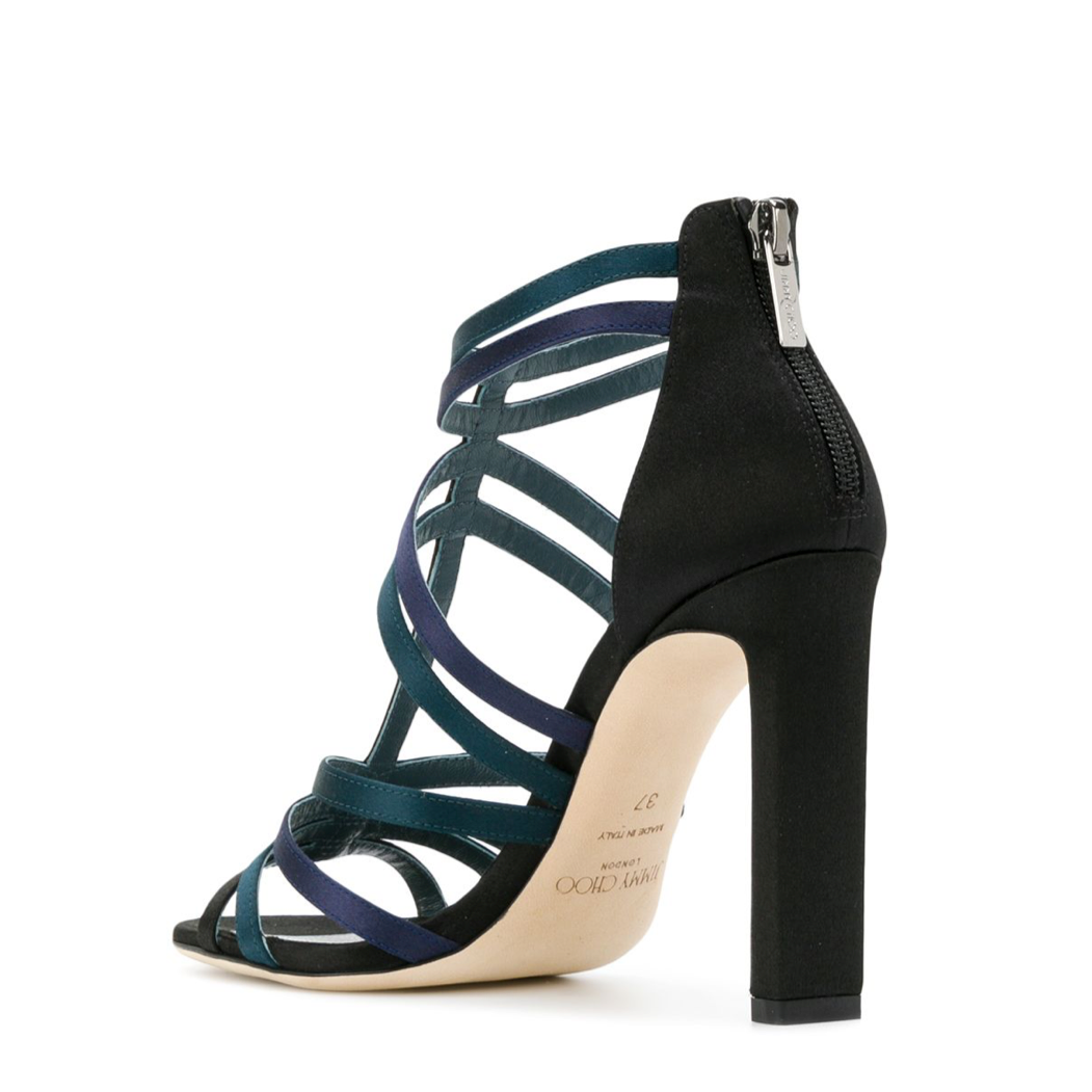 Jimmy Choo Selina Navy Mix Sandal (Selina)