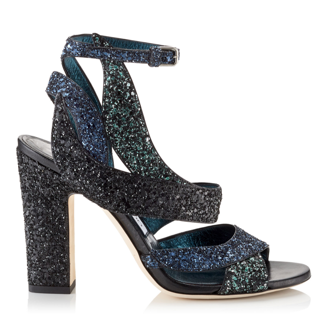 Jimmy Choo Mimi Silver Glitter Iridescent Strappy Sandals Size EU 39 – The  Global Collective Co.