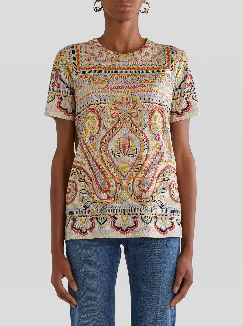 Etro Jersey T-Shirt in White