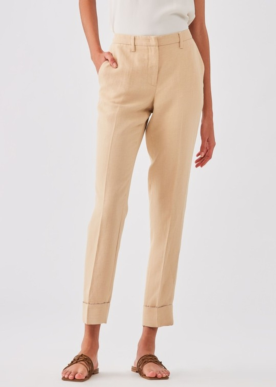 ELEGANT LINEN TROUSERS AKEMI | LENÉCRA | Minimalist Clothing Brand