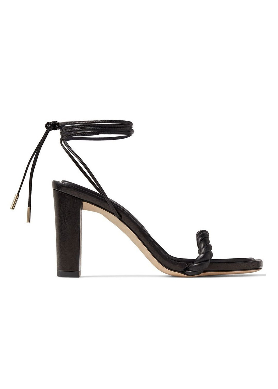 6万取引突破★UPS速達便利用!【JIMMY CHOO】DIOSA SANDAL 85MM Jimmy Choo Diosa 85 Luxe Nappa Leather Sandals in Black