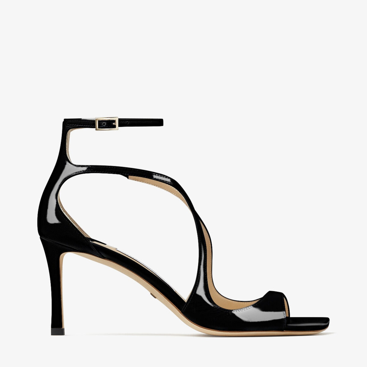 Jimmy Choo: Black Saeda 100 Sandals | SSENSE