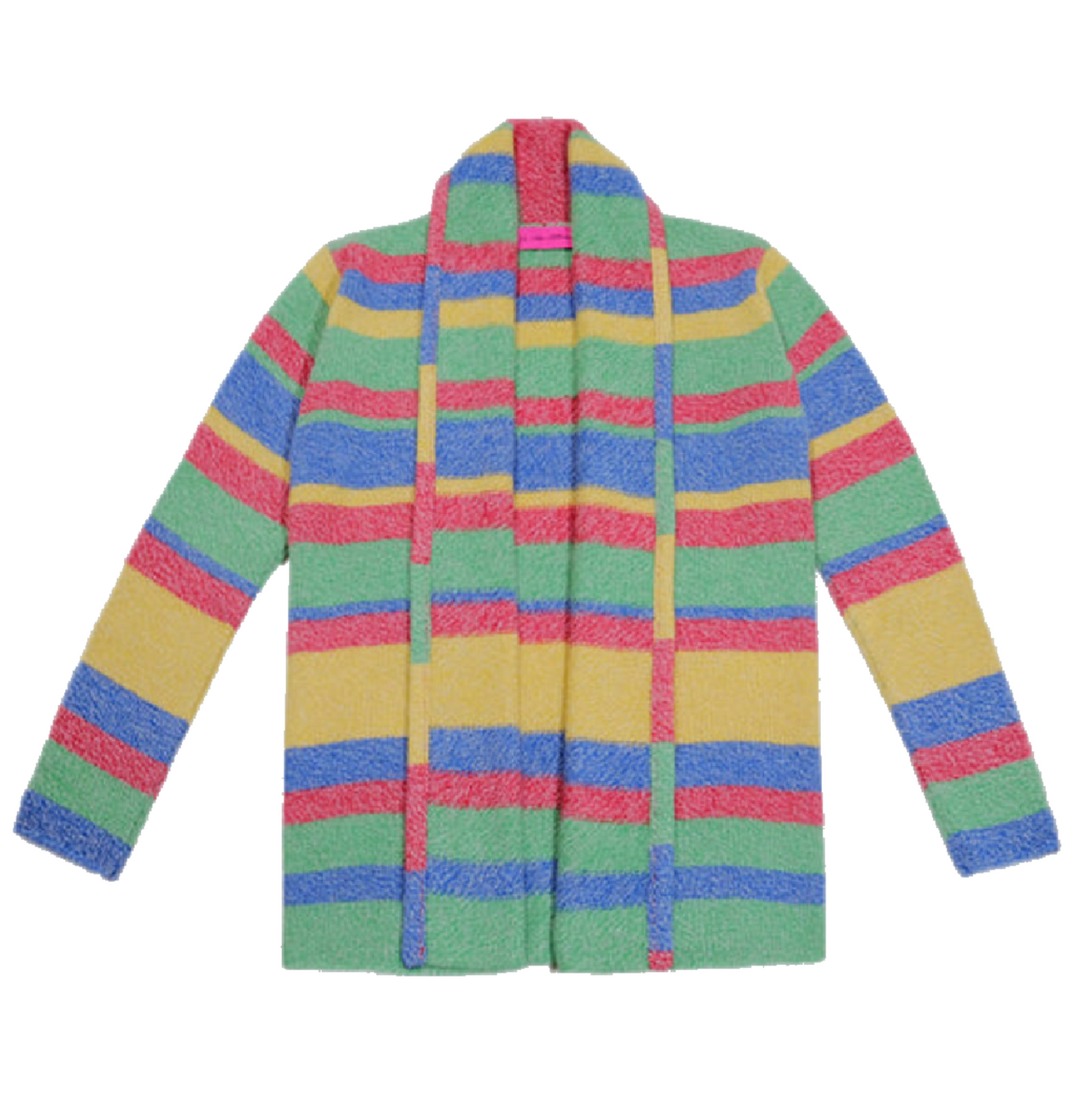 The Elder Statesman Marled Stripe Smoking Jacket, Size Small