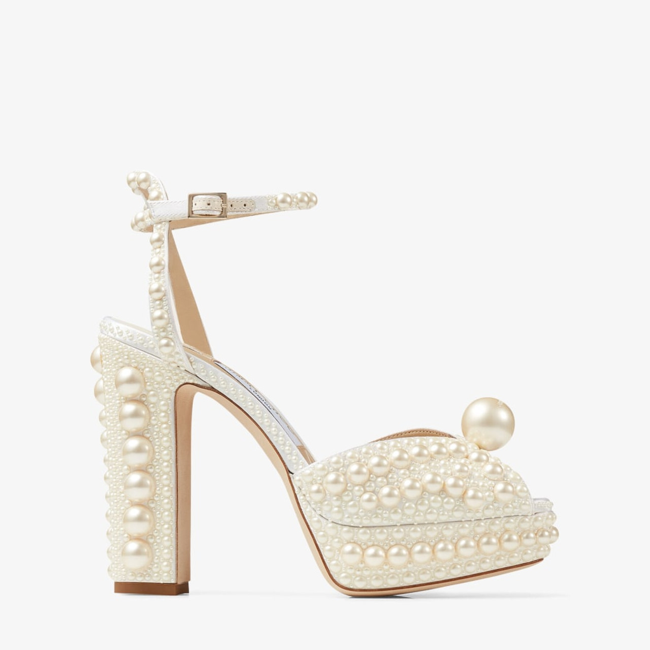 70%オフセールJIMMY CHOO PERLA120 WEDGE SANDAL Jimmy Choo Sacaria/PF 120 Platform Sandals with All Over