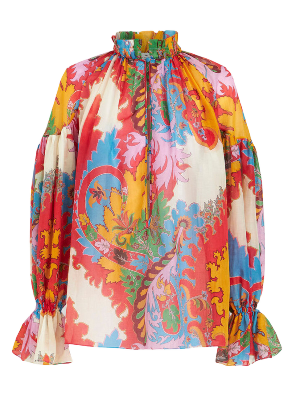 Etro Archive Paisley Print Blouse in Red
