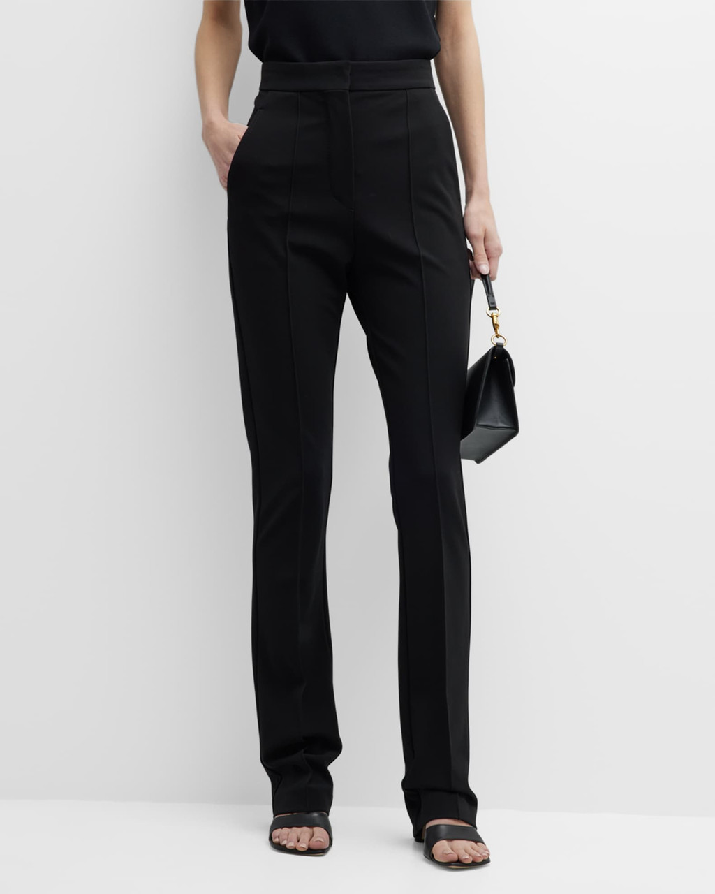 【送料&関税込】Max Mara Laringe Trousers Max Mara Lari Jersey Pants in Black