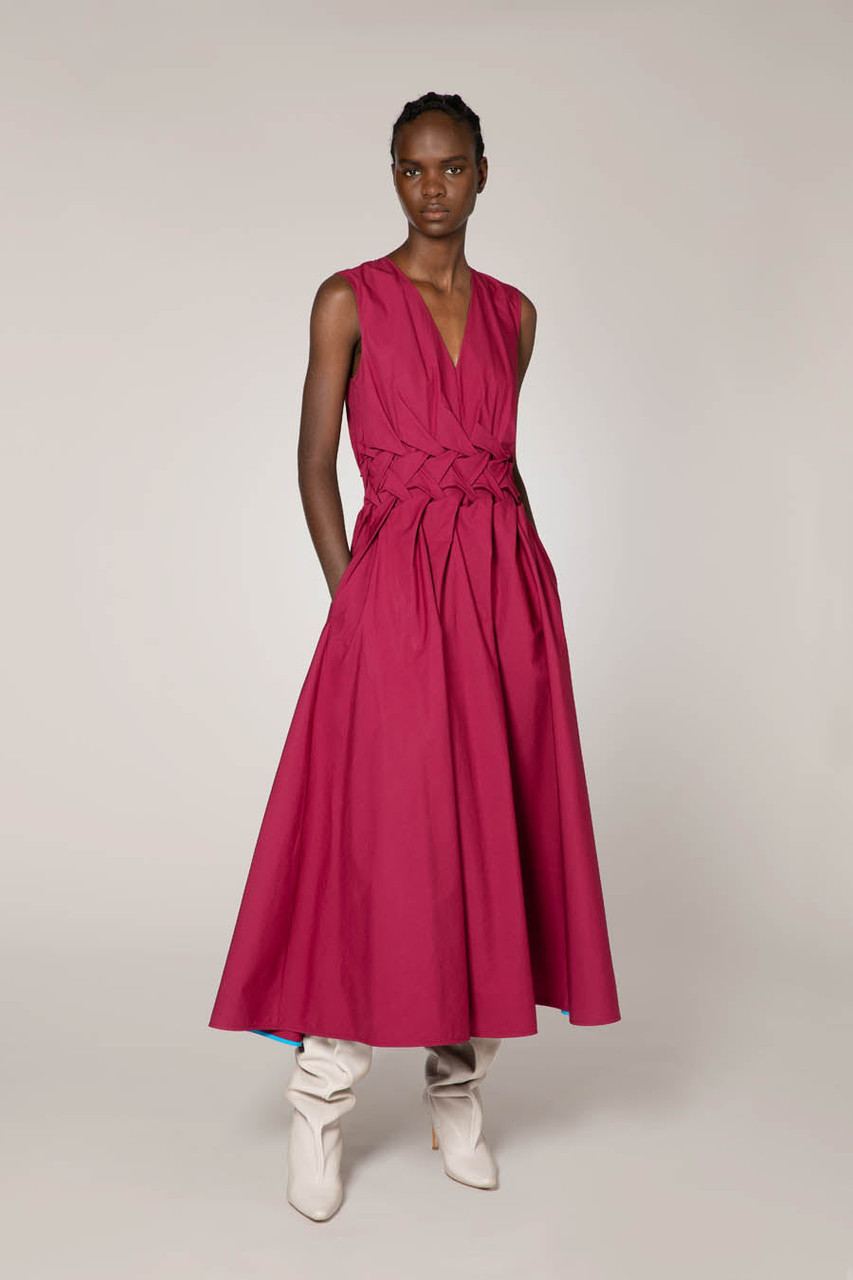 Buy Red Floral Bagh Block Print Cotton Dress for Women | CraftsandLooms –  CraftsandLooms.com