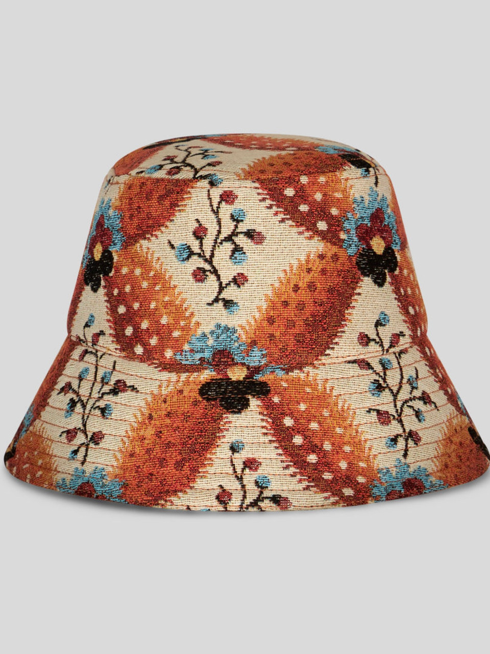 Etro Jacquard Bucket Hat in Orange