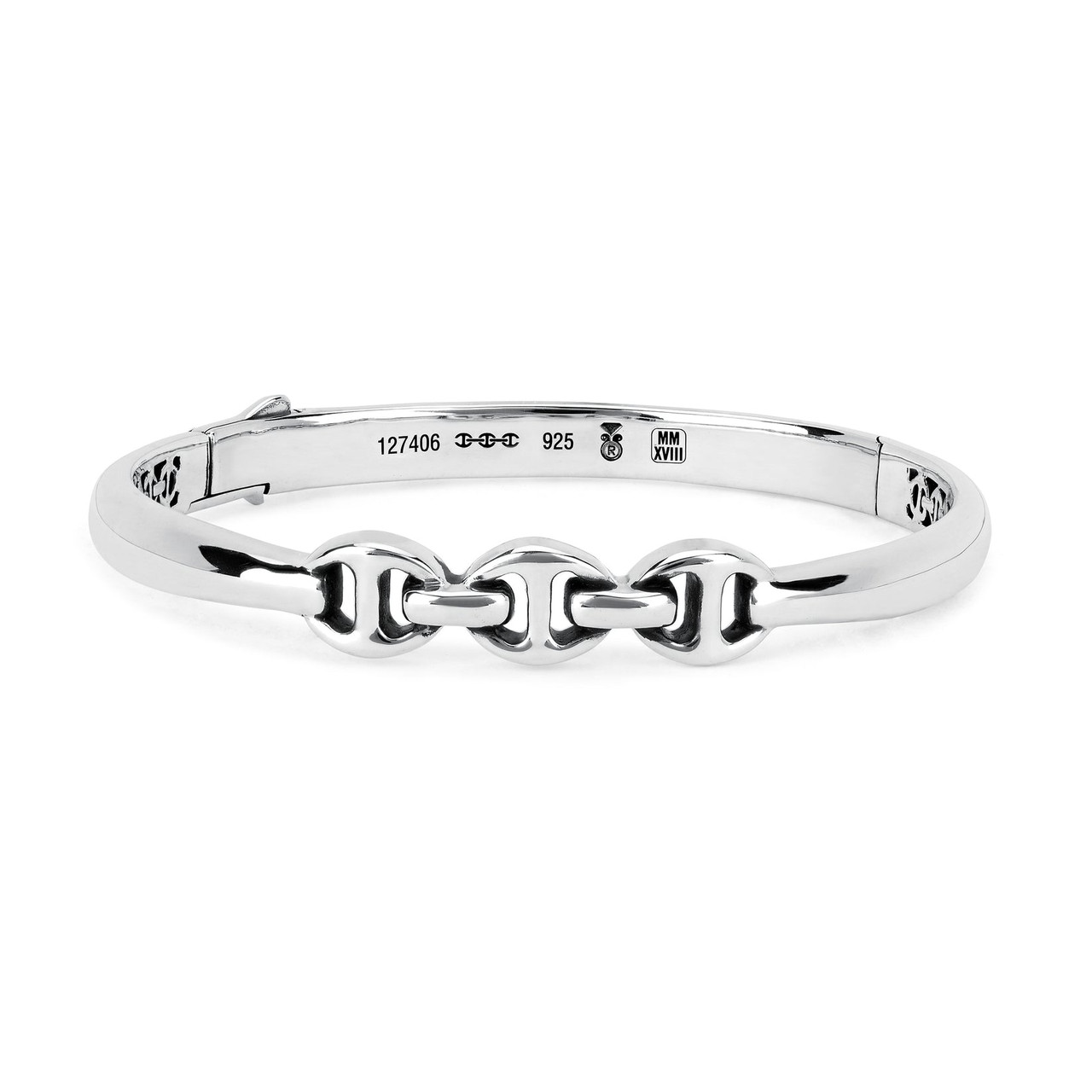 Hoorsenbuhs Open-Link Monogram Bracelet