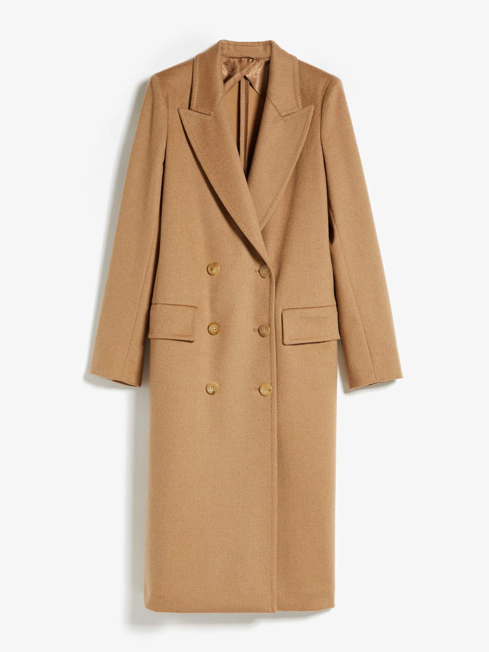 Max Mara Beige Double-Breasted Coat