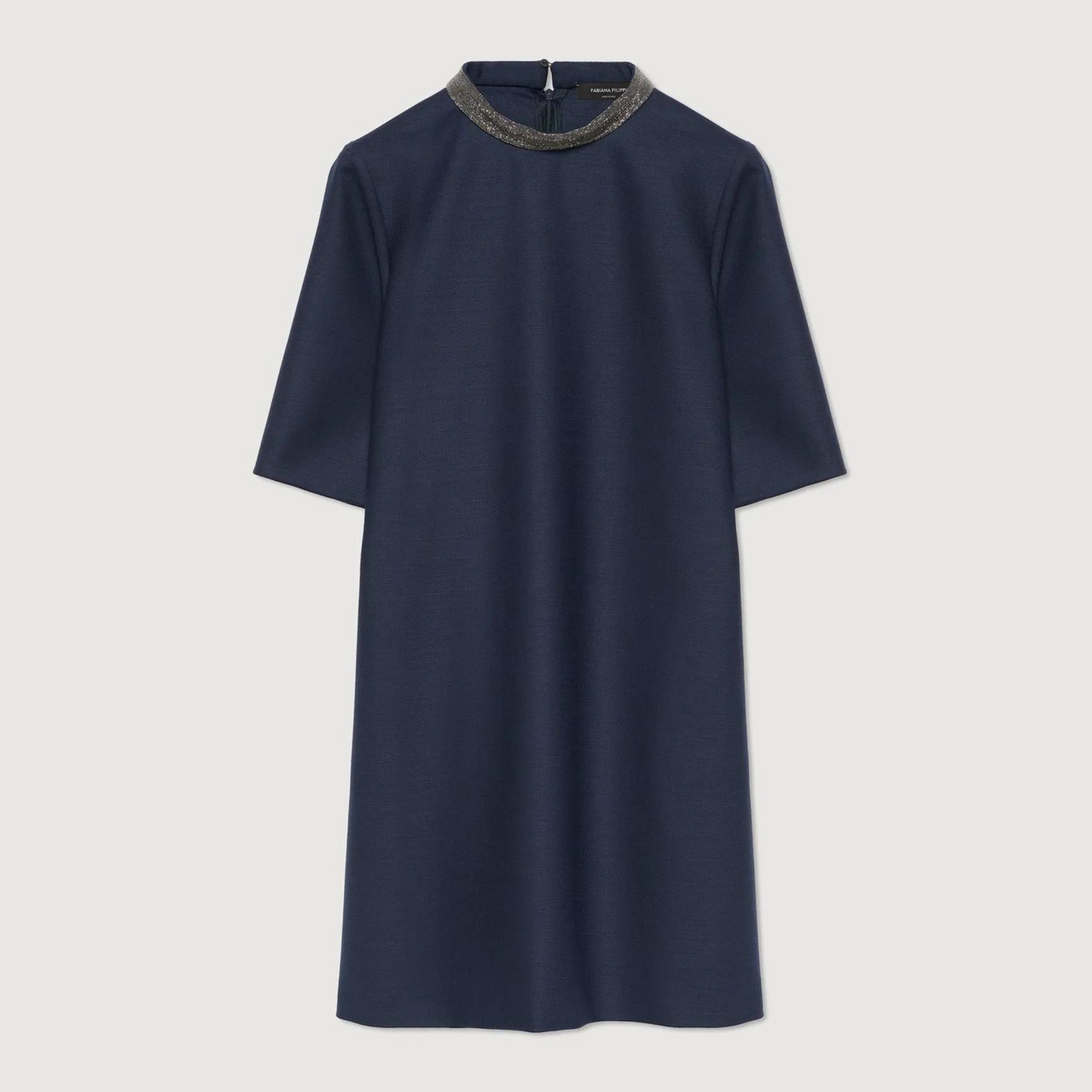 Fabiana Filippi Stretch Wool Dress in Night