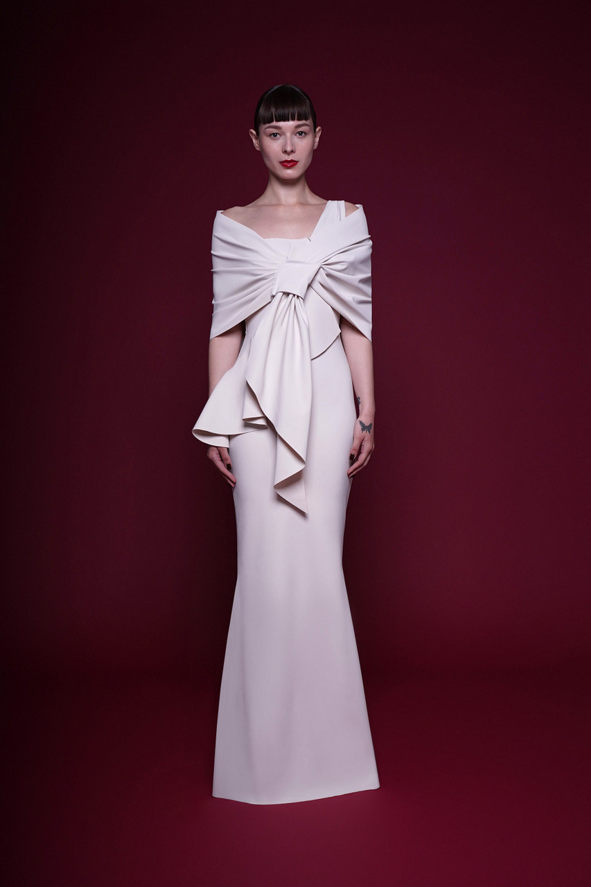 Chiara Boni La Petite Robe Eva Stole in Winter White