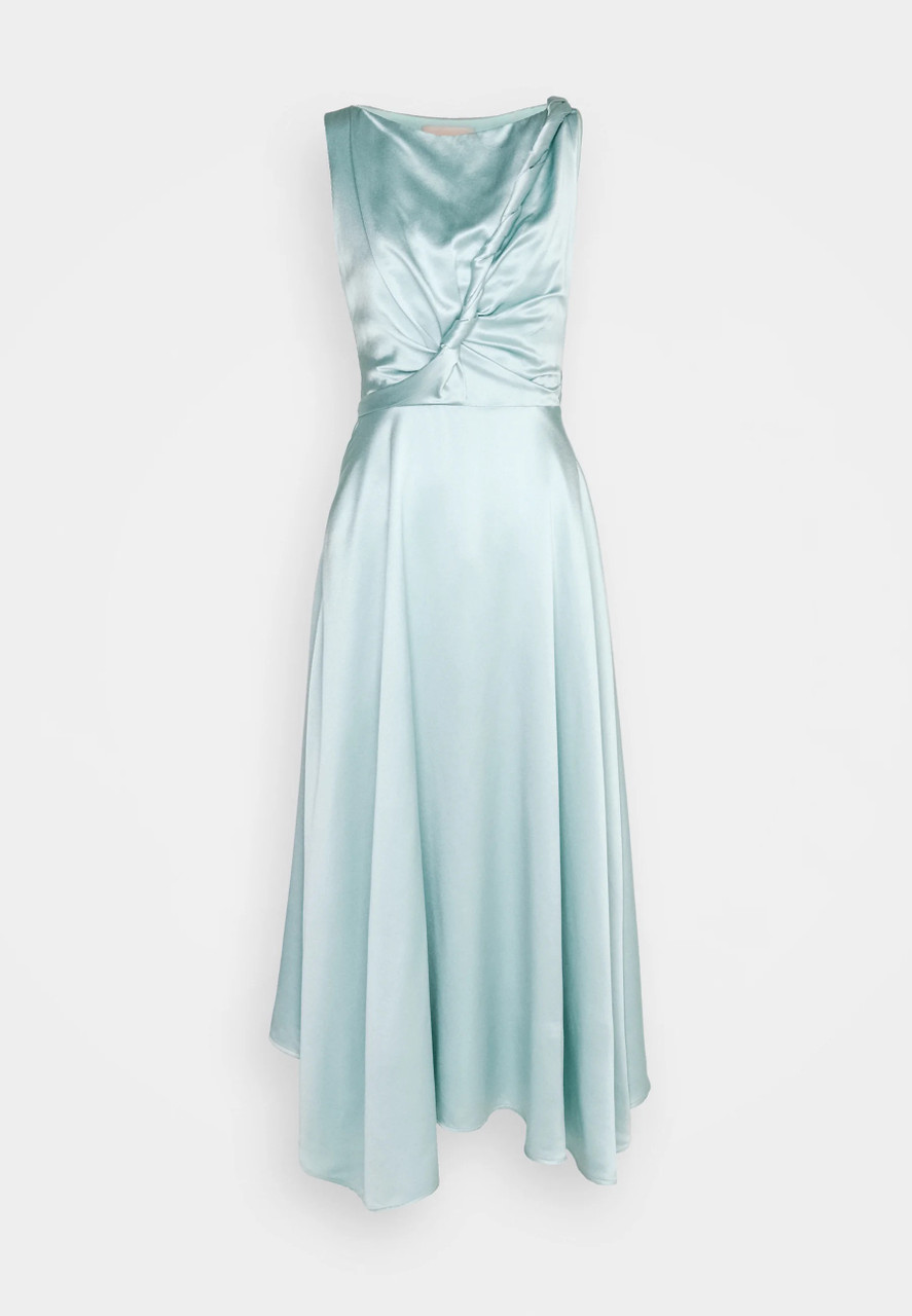 Roksanda Brida Silk Satin Dress in Saltwater Roksanda Brida Silk Satin Dress in Saltwater