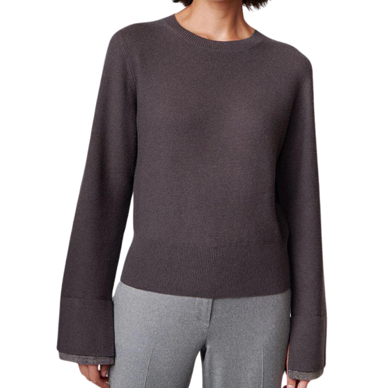 Pepper, Cashmere & Merino Crew Neck Knitted Jumper