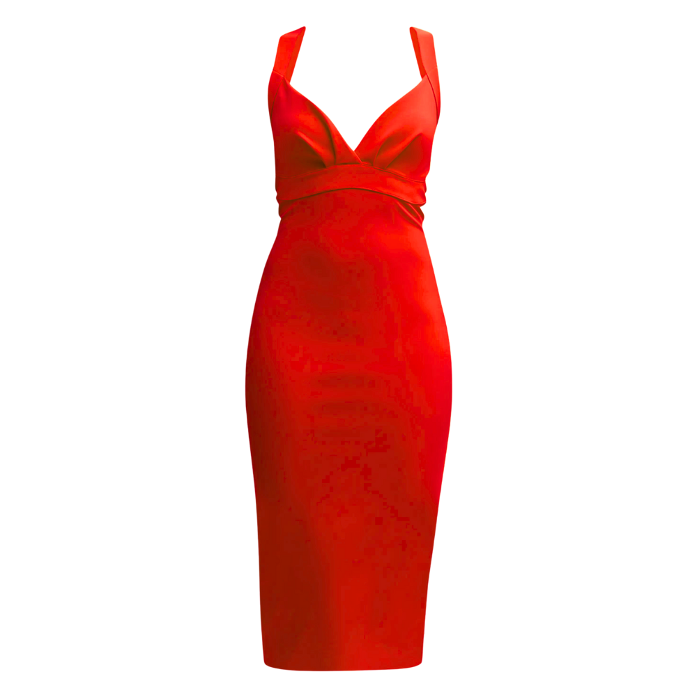 Chiara Boni La Petite Robe Nisup Dress in Passion, Size 38/40/42/44