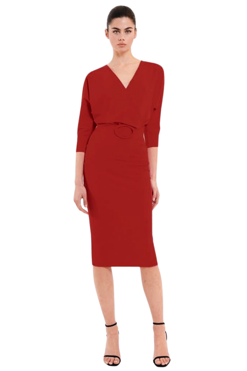 chiara boni la petite robe red dress *VIRTUAL TRUNK SHOW* Chiara Boni La Petite Robe Nastia Dress