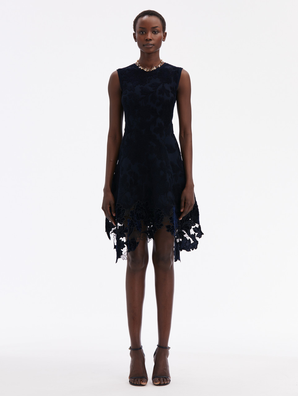 Oscar de la Renta Gardenia guipure tank dress - Black