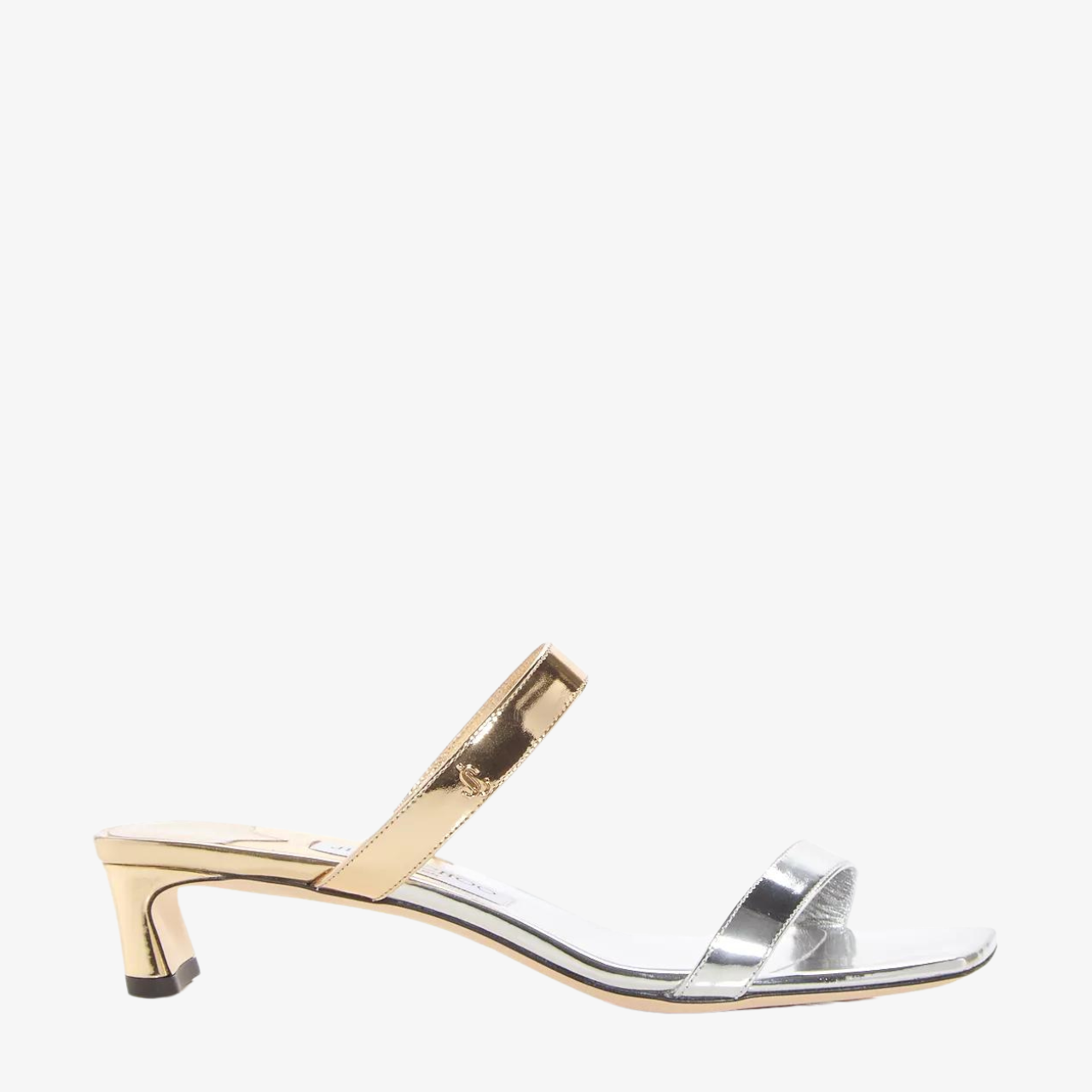 Jimmy Choo Glitter Leather Sandals