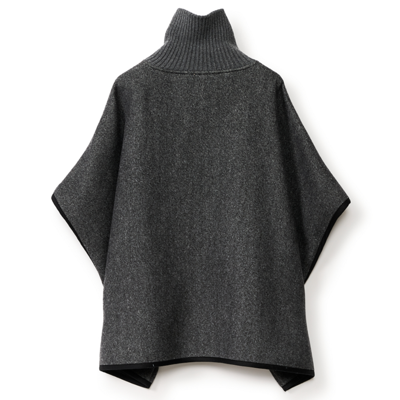 ポンチョ・ケープ FABIANA FILIPPI Woman Cape Charcoal CTD224F691L048 VR1 Fabiana Filippi Double Diagonal Cape in Charcoal
