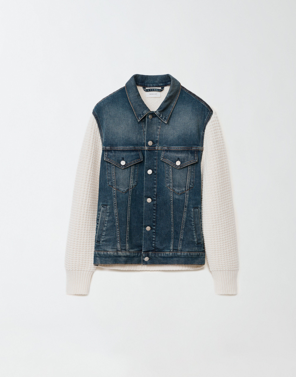 Fabiana Filippi Oversize Denim Jacket in Medium Indigo Fabiana Filippi Oversize Denim Jacket in Medium Indigo