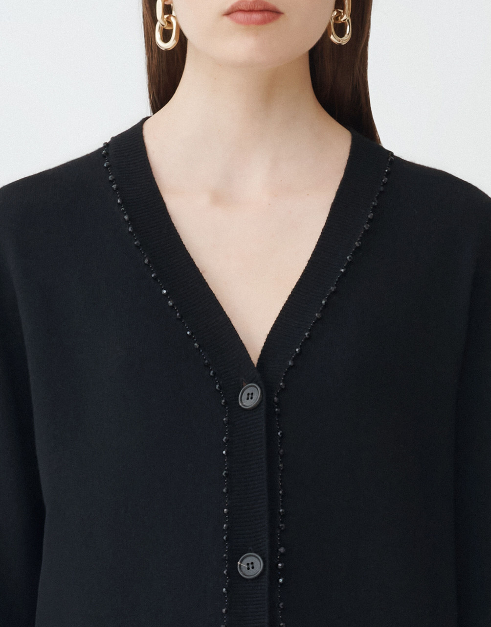 新品　Fabiana Filippi　long cardigan　46 Fabiana Filippi Cashmere cardigan - Dark Pink - Women | 94915