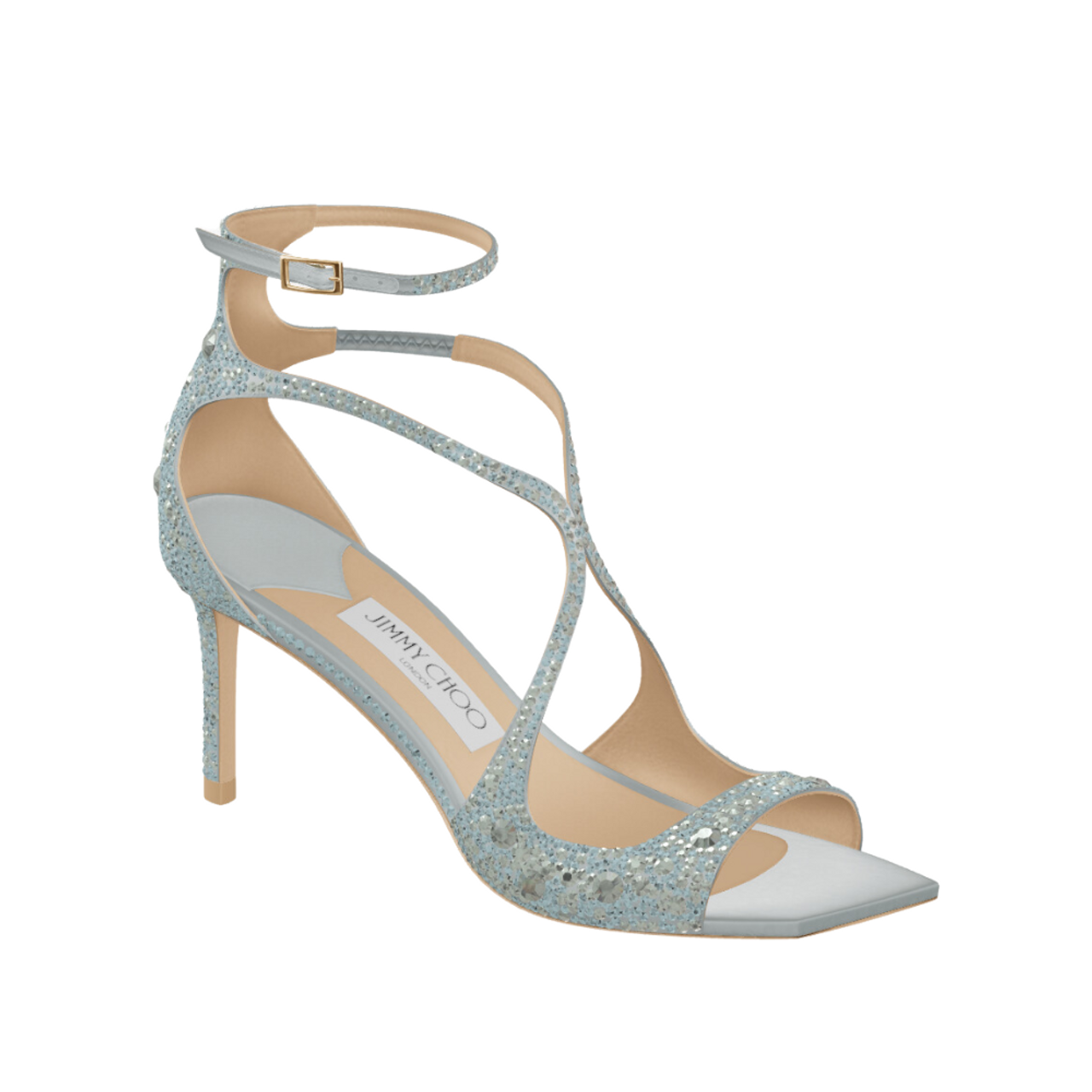 70%オフセールJIMMY CHOO AZIE85 WITH CRYSTALS Jimmy Choo Azia Satin with Crystals Sandals