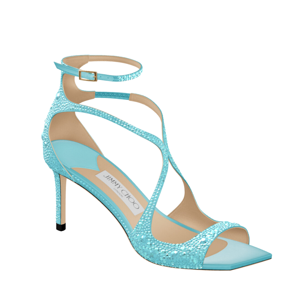70%オフセールJIMMY CHOO AZIE85 WITH CRYSTALS Jimmy Choo Azia Satin with Crystals Sandals