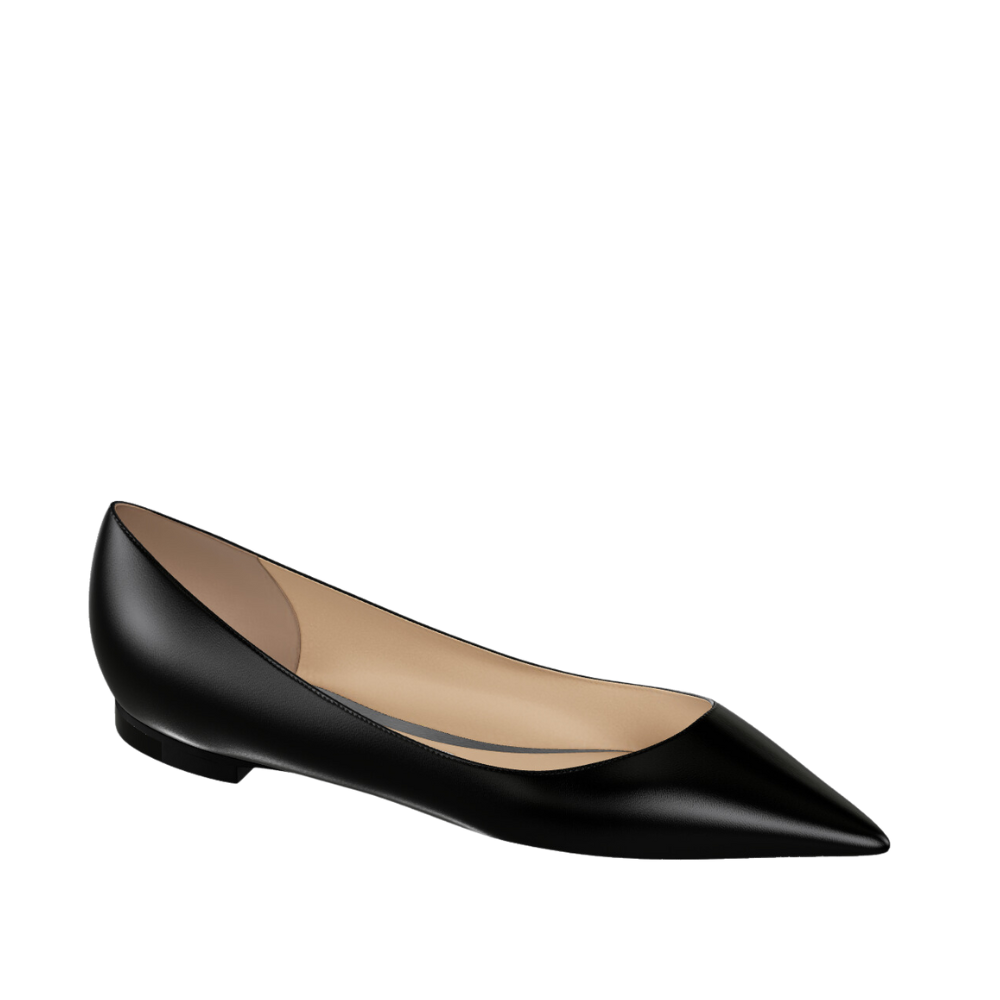 『未使用級』JIMMY CHOO ROMY FLAT パンプス フラット レザー Jimmy Choo Romy Kid Leather Flats