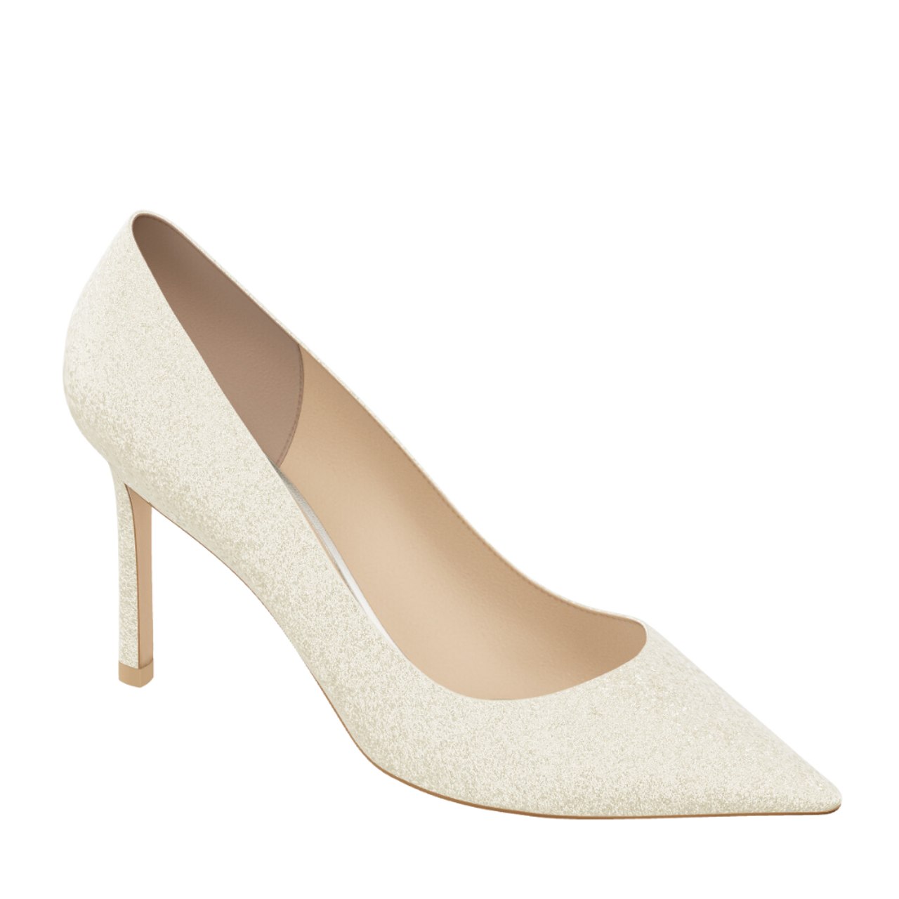 パンプス Jimmy Choo FW25 'Romy' pumps (ROMY85GHF BUTTERMILK) Jimmy Choo Romy Coarse Glitter Fabric Pumps