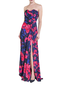 *VIRTUAL TRUNK SHOW* Chiara Boni La Petite Robe Saml GG Print Long ZP Gown *VIRTUAL TRUNK SHOW* Chiara Boni La Petite Robe Saml GG Print Long ZP Gown