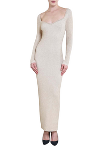 *VIRTUAL TRUNK SHOW* Chiara Boni La Petite Robe Cipsar Pepper Lurex Long Dress *VIRTUAL TRUNK SHOW* Chiara Boni La Petite Robe Cipsar Pepper Lurex Long Dress