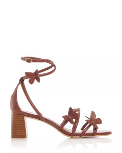 Sophia Webster Vanessa Mid Block Sandal in Caramello Sophia Webster Vanessa Mid Block Sandal in Caramello