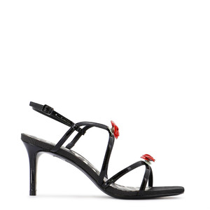Sophia Webster Rosette Mid Sandal in Back to Black Sophia Webster Rosette Mid Sandal in Back to Black