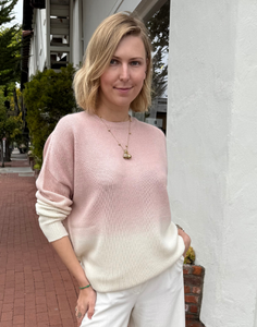 Fabiana Filippi Gradient Platinum Sweater in Blush, Size X-Small Fabiana Filippi Gradient Platinum Sweater in Blush, Size X-Small