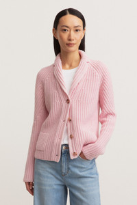 Iris Von Arnim Gwendolyn Cashmere Cardigan in Light Rose Iris Von Arnim Gwendolyn Cashmere Cardigan in Light Rose