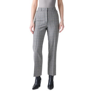 Akris Faria Check Cashmere Ankle Pants in Black-Terra Akris Faria Check Cashmere Ankle Pants in Black-Terra
