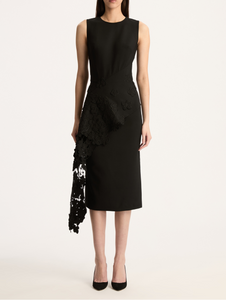 *VIRTUAL TRUNK SHOW* Oscar de la Renta Sleeveless Lace Waist Detail Cocktail Dress *VIRTUAL TRUNK SHOW* Oscar de la Renta Sleeveless Lace Waist Detail Cocktail Dress