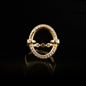 *SPECIAL ORDER* Hoorsenbuhs 18K Gold Ovaal with Diamonds Ring *SPECIAL ORDER* Hoorsenbuhs 18K Gold Ovaal with Diamonds Ring