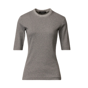 Fabiana Filippi Jersey T-Shirt in Grey, Size 42 Fabiana Filippi Jersey T-Shirt in Grey, Size 42