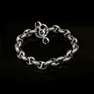 Hoorsenbuhs Sterling Silver Open Link Bracelet (10mm), Size 7 1/2 Hoorsenbuhs Sterling Silver Open Link Bracelet (10mm), Size 7 1/2