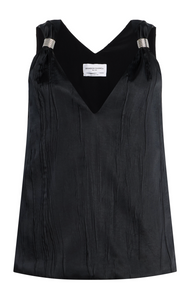 Brandon Maxwell The Drew Deep V Tank in Black, Size 2 Brandon Maxwell The Drew Deep V Tank in Black, Size 2