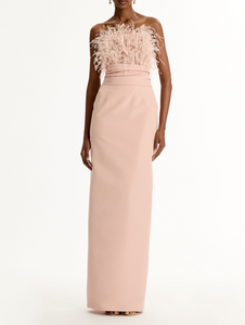 *VIRTUAL TRUNK SHOW* Oscar de la Renta Strapless Dramatic Point D'esprit Gown *VIRTUAL TRUNK SHOW* Oscar de la Renta Strapless Dramatic Point D'esprit Gown