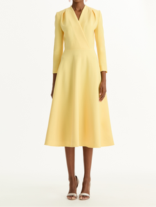 *VIRTUAL TRUNK SHOW* Oscar de la Renta Long Sleeve Wool Day Dress *VIRTUAL TRUNK SHOW* Oscar de la Renta Long Sleeve Wool Day Dress