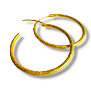 Mara Labell Designs 18K Gold The Perfect Hoop Earrings, 35mm Mara Labell Designs 18K Gold The Perfect Hoop Earrings, 35mm